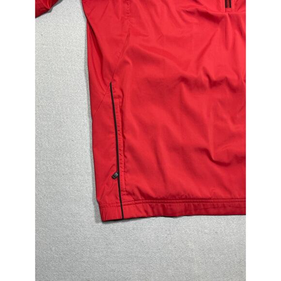 Adidas Golf ClimaProof Wind 1/4 Zip Pullover Short Sleeve Jacket Sz Large Red‎ - Picture 7 of 12